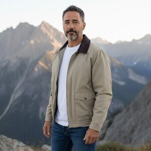 L.L. Bean Tan Bomber Jacket